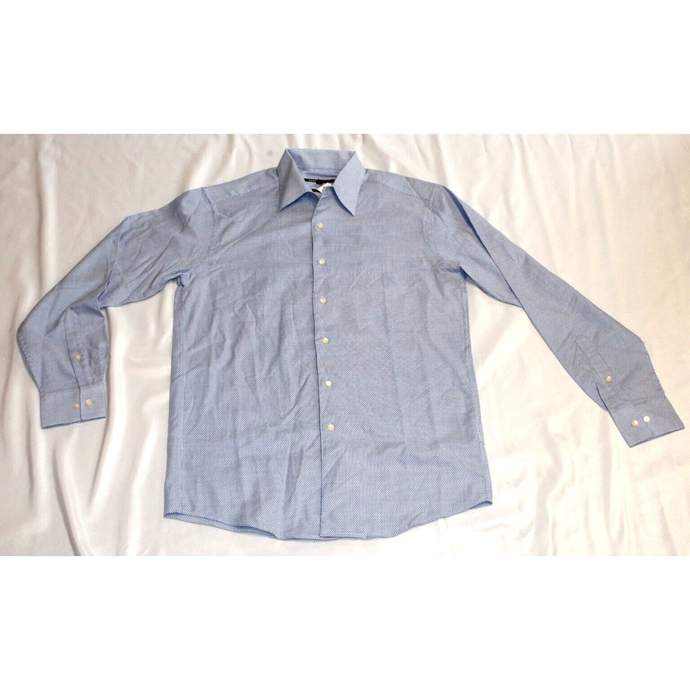 Men's Blue Dress Shirt BCBG ATTITUDE Modern Fit NEW Size M 15.5 / 34-35 NWT